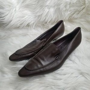 TOD'S Kitten Heel Leather Shoes Sz 40 {US 9}